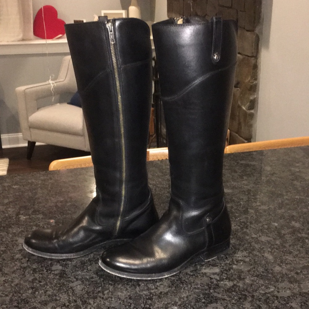 Black Frye Riding Boots - Picture 4 of 7